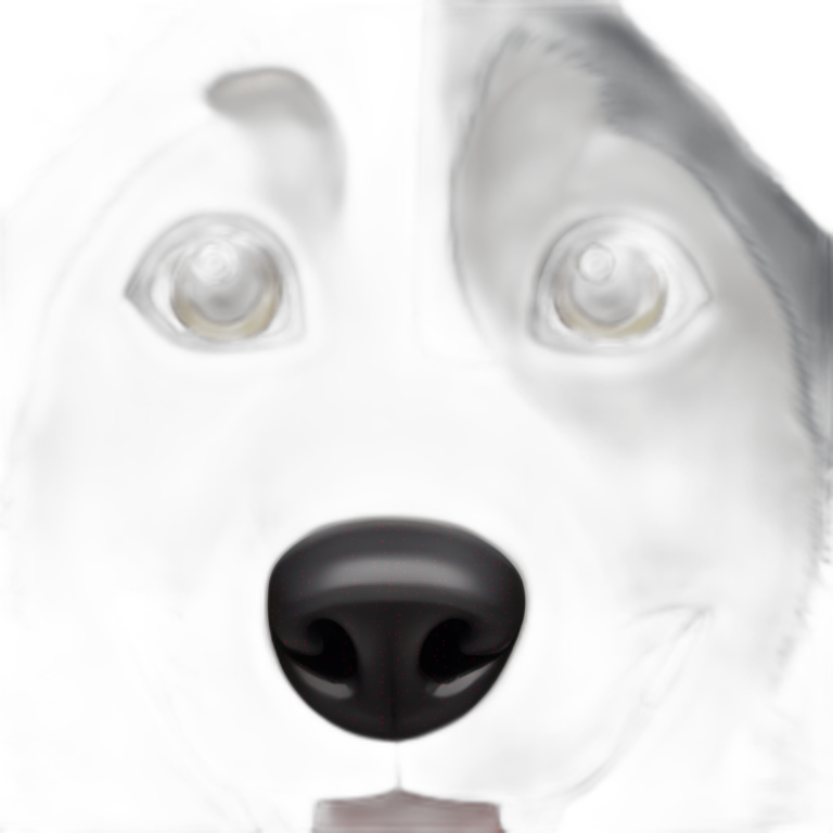 Husky with different eyes emoji