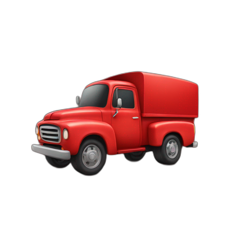 Red truck emoji