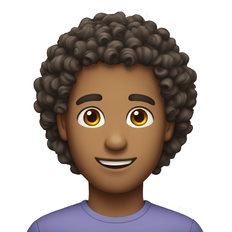 curly hair guy emoji