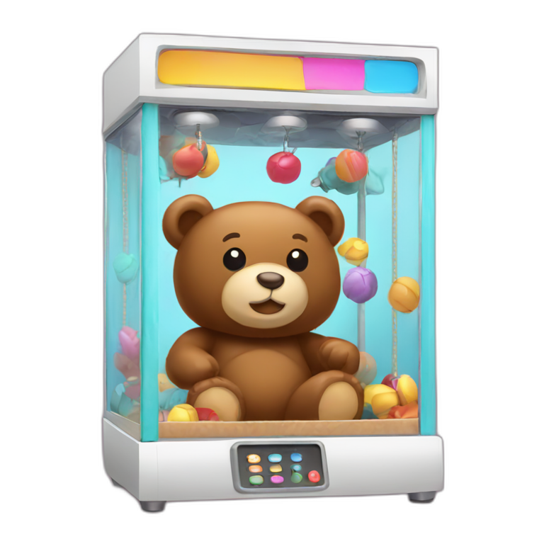 brown claw machine bears emoji