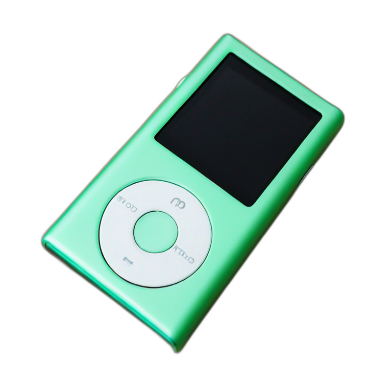 iPod nano 3rd generation mint green emoji