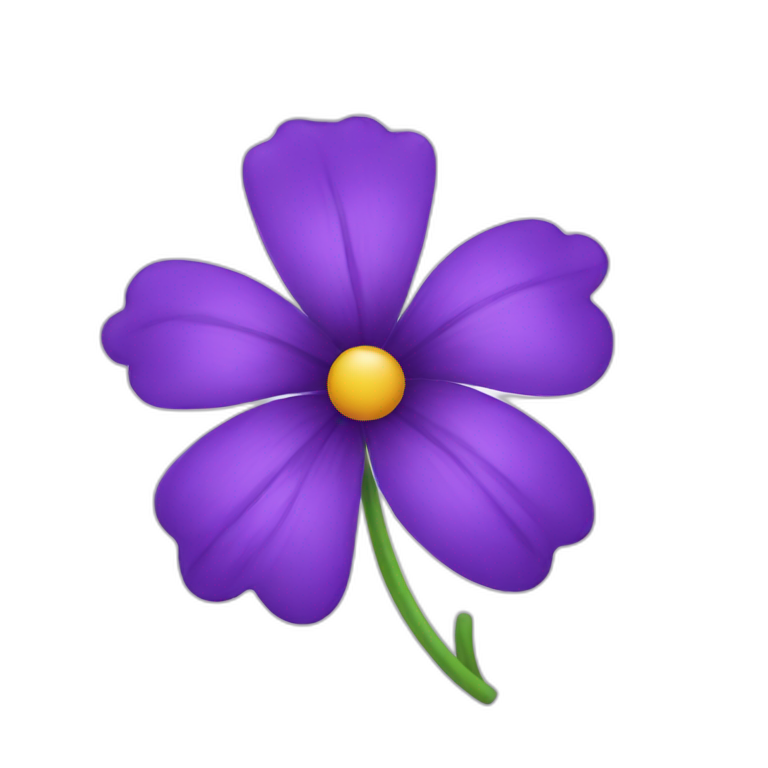A purple flower emoji