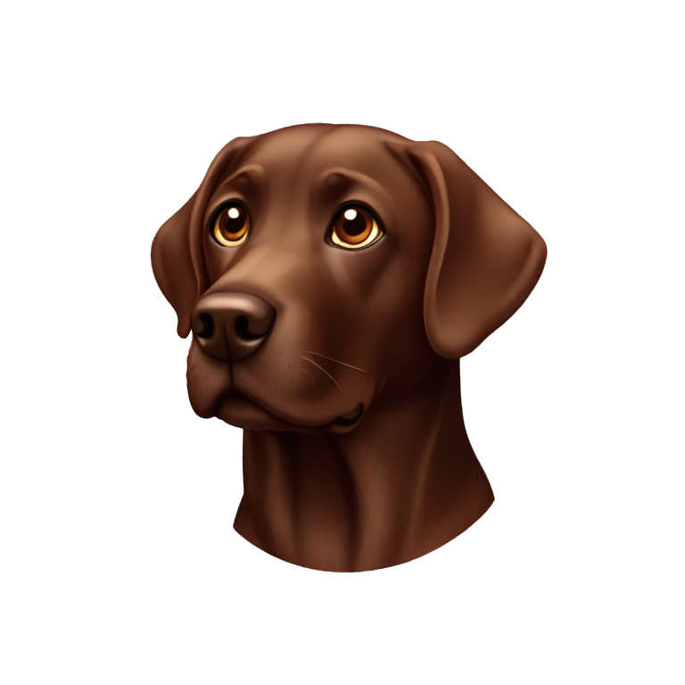 Labrador chocolate  emoji