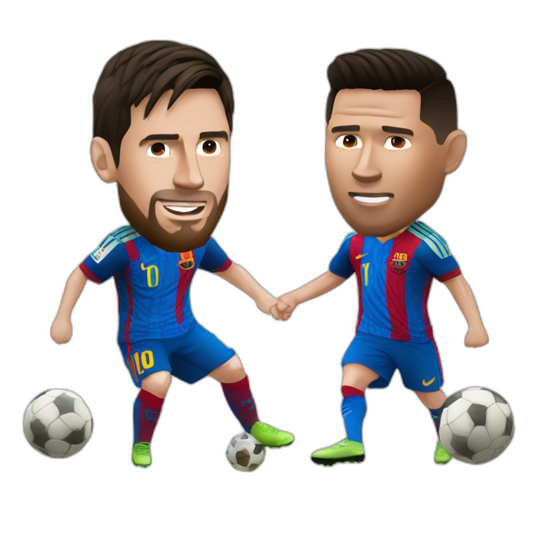Messi VS Ronaldo emoji