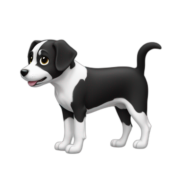 dog black white emoji