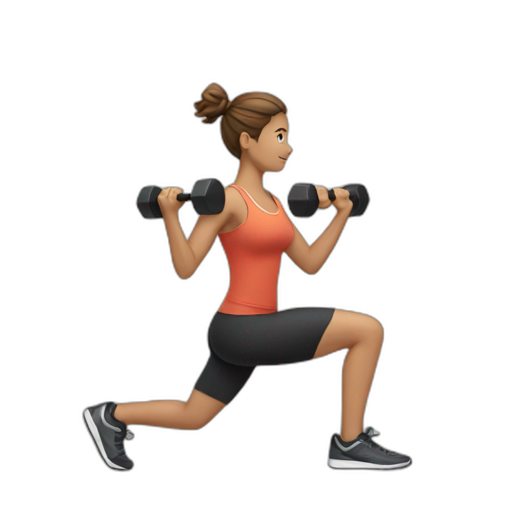 person working out emoji