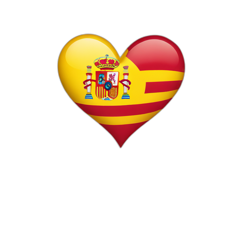 heart with spain flag emoji