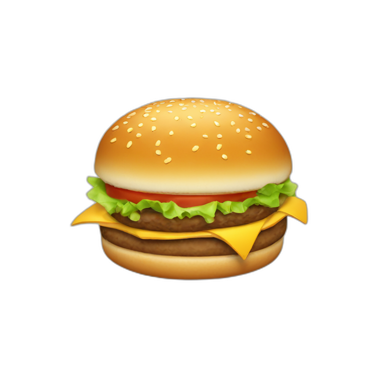 dieu qui mange hamburger emoji