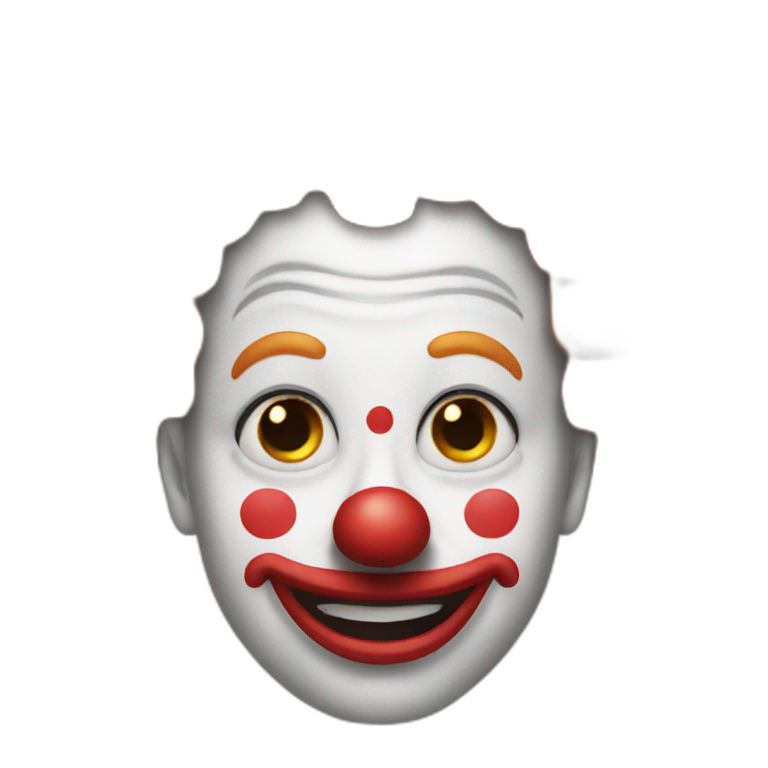 a clown emoji