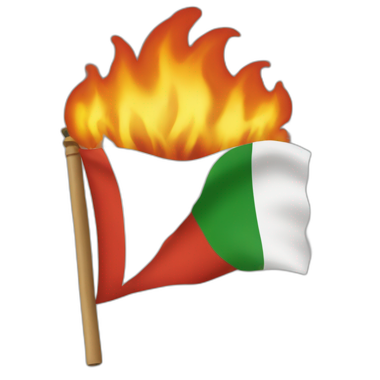 burning-flag-italy emoji