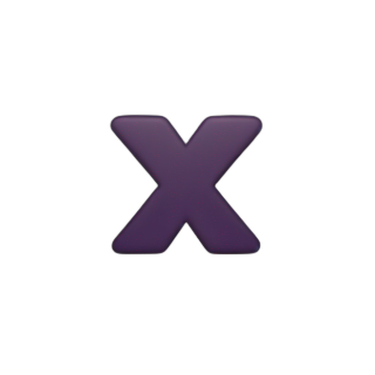 X logo emoji