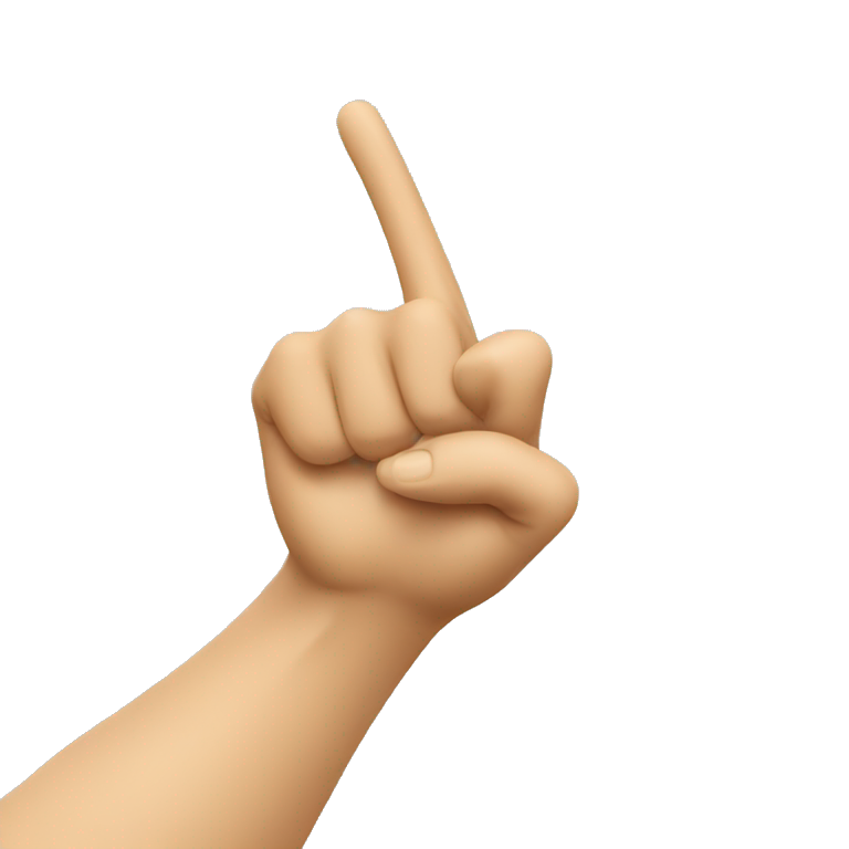 pointing finger forward emoji