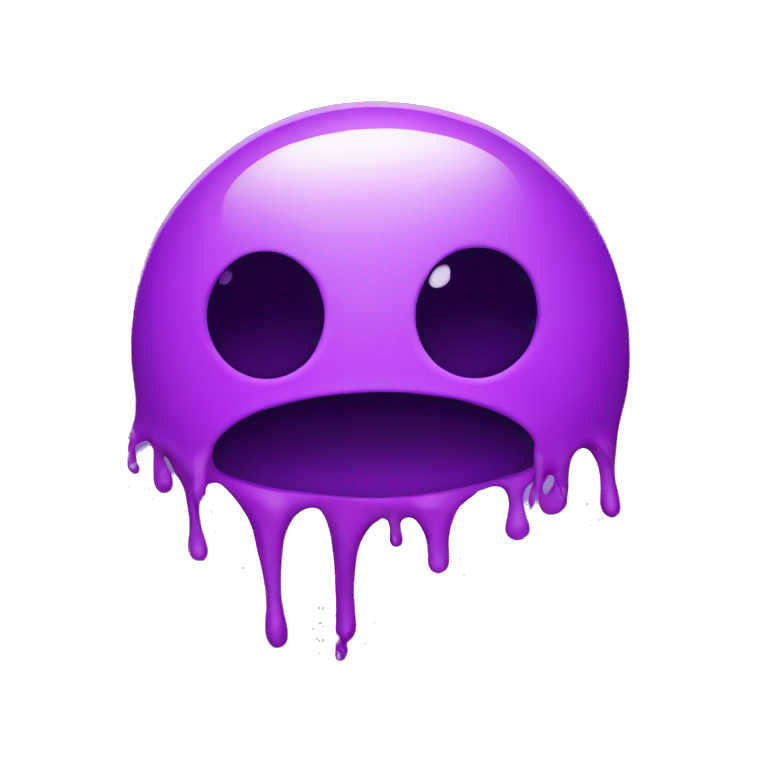 Purple splat emoji