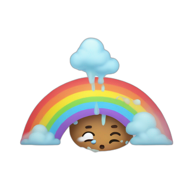 Vomiting rainbows emoji