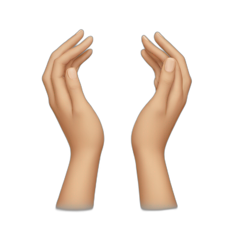 hands holding emoji