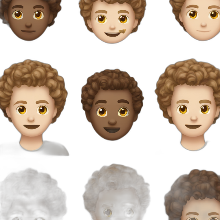 white boy brown curly hair football boy linemen emoji