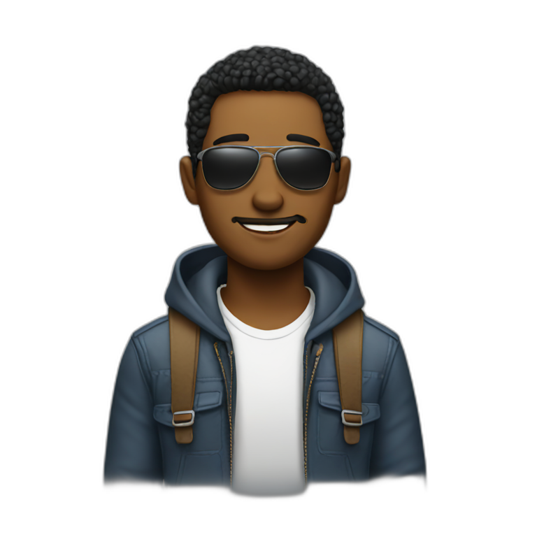 Cool guy emoji