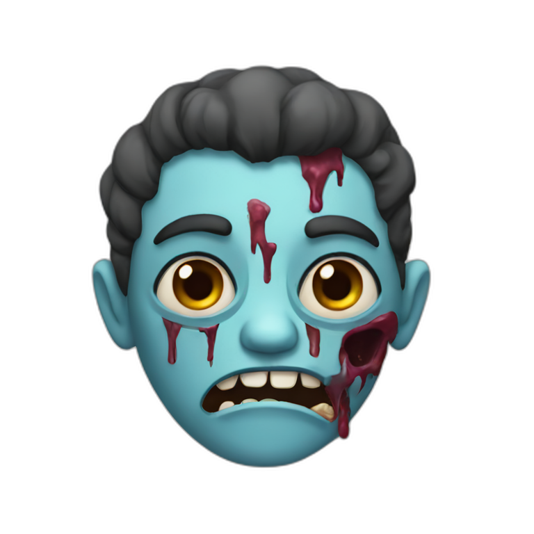 Woke zombie emoji