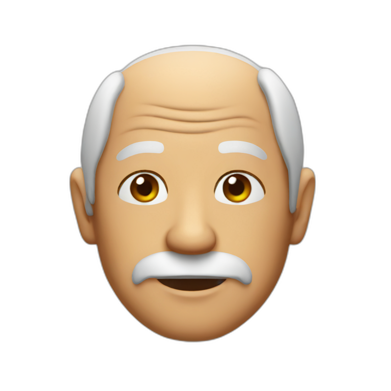 Old man in bikini emoji