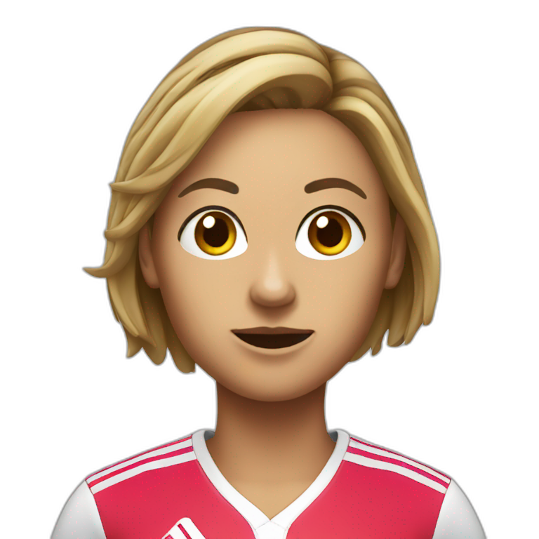 handball player female lollipop head emoji