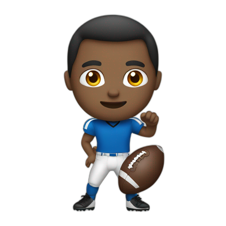 Playing football emoji