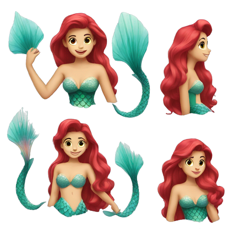 Ariel mermaid emoji