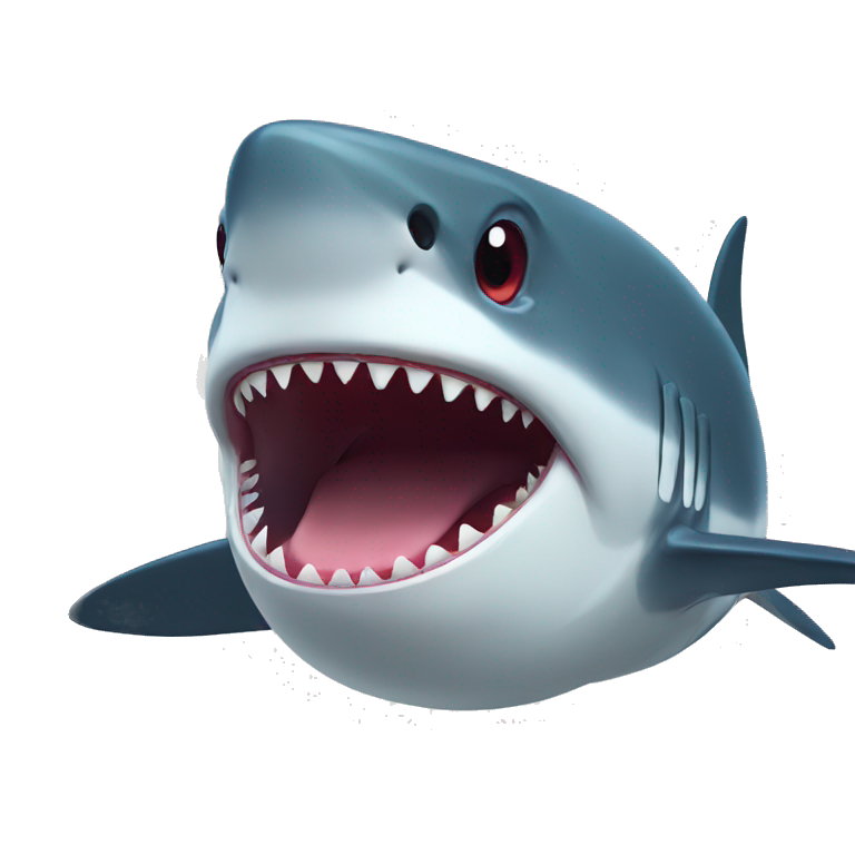 open mouth shark emoji