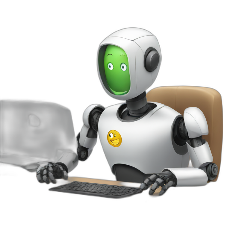 robot doing administration emoji