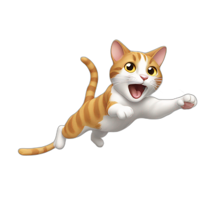 cat chasing mouse emoji