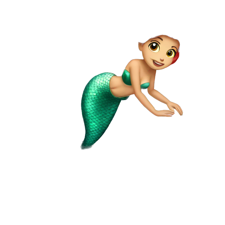 mermaid Ariel cray   emoji