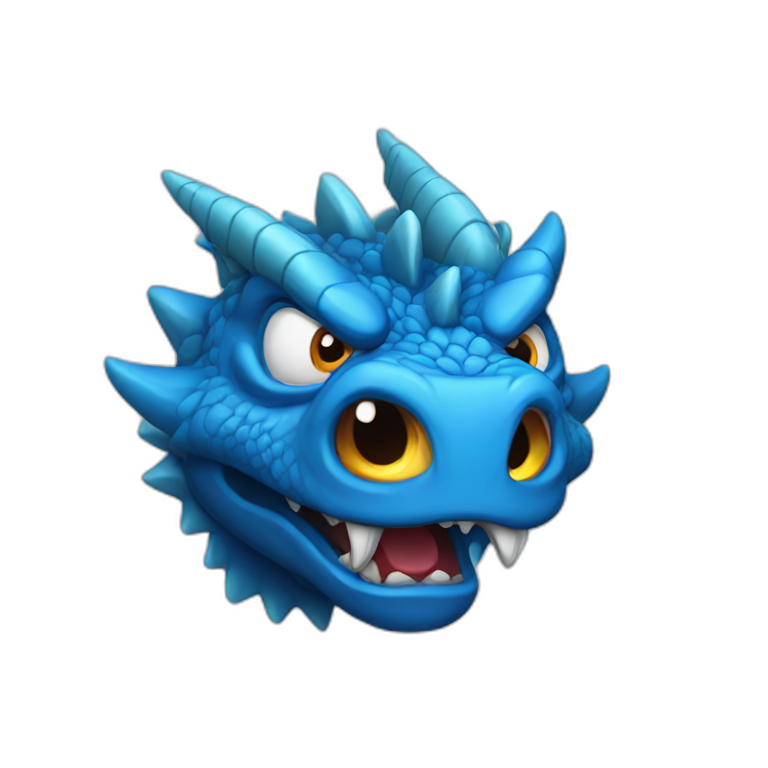 Angry Blue Dragon emoji