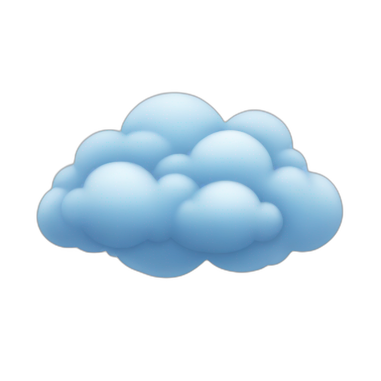 Cloud emoji