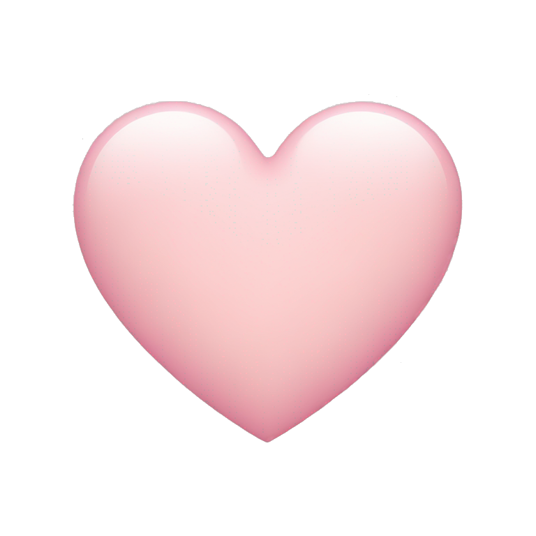 Light pink heart emoji