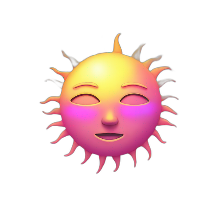 Vaporwave Sun emoji