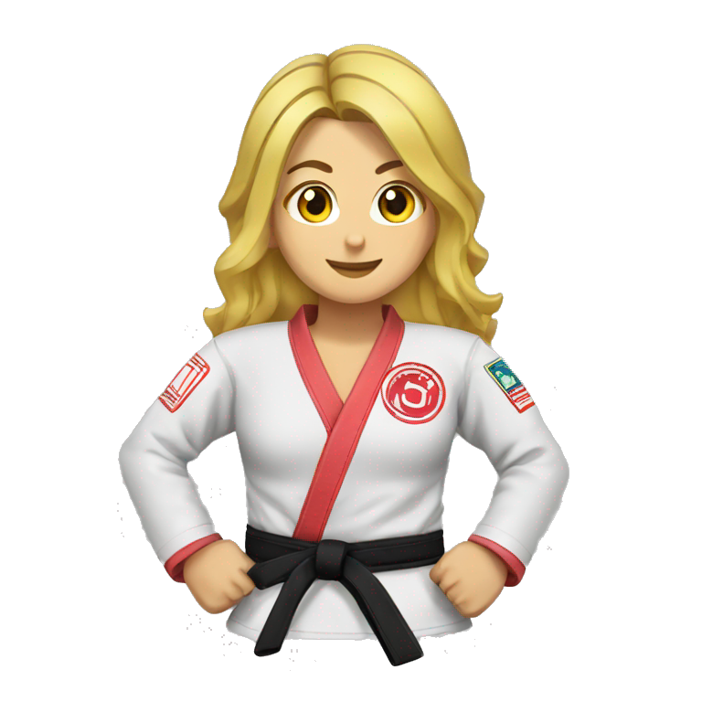 female brazilian jiu jitsu emoji