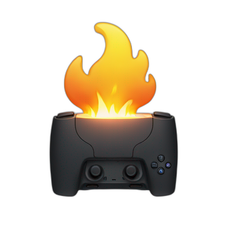 ps5 on fire emoji