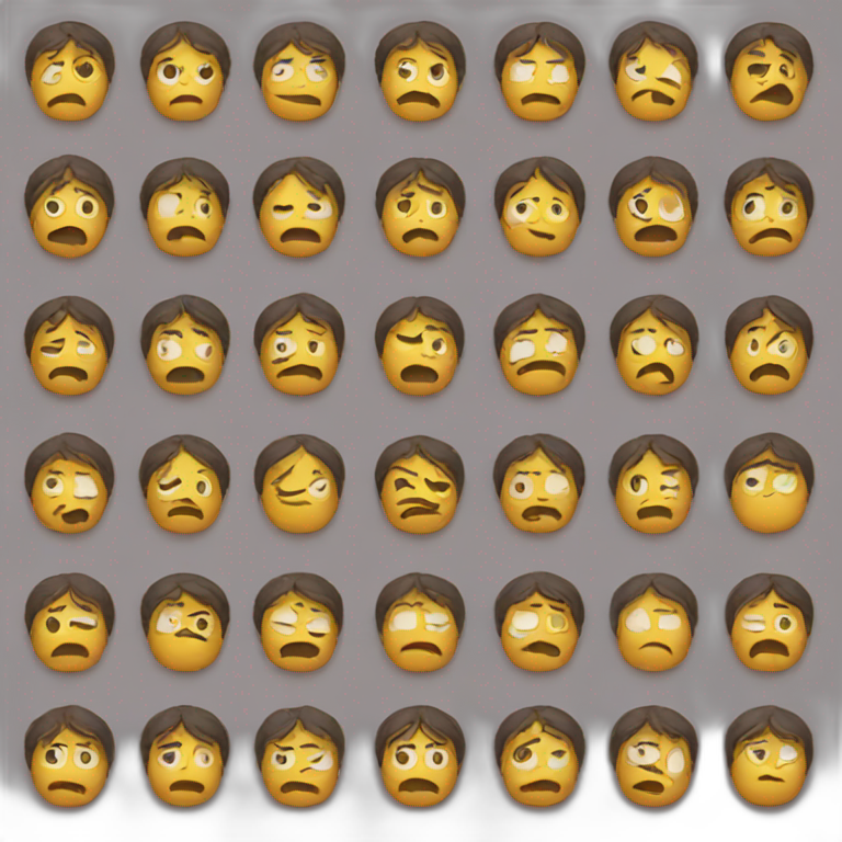 tiresome sad emoji emoji