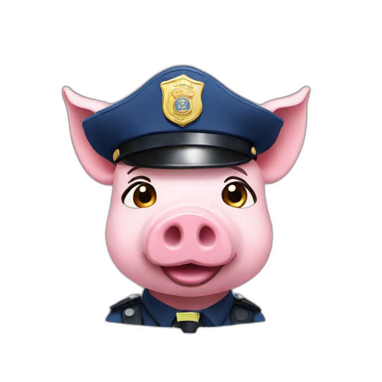 pig police officer emoji