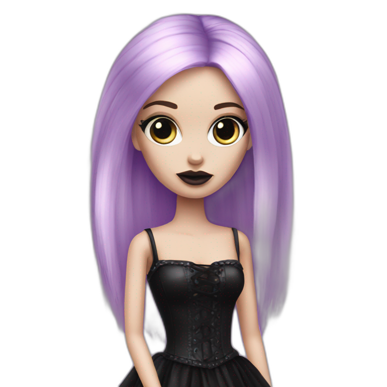 Goth barbie girl emoji