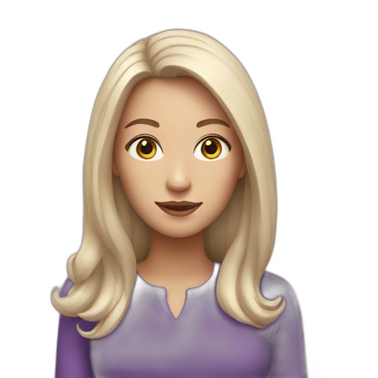 white-woman-with-purple-long-hair emoji
