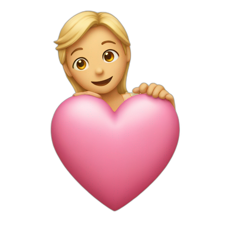 Giving heart emoji