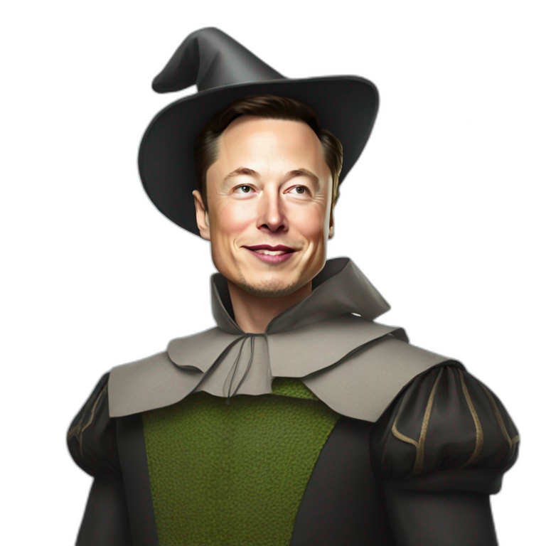 Elon musk as wizard of oz emoji