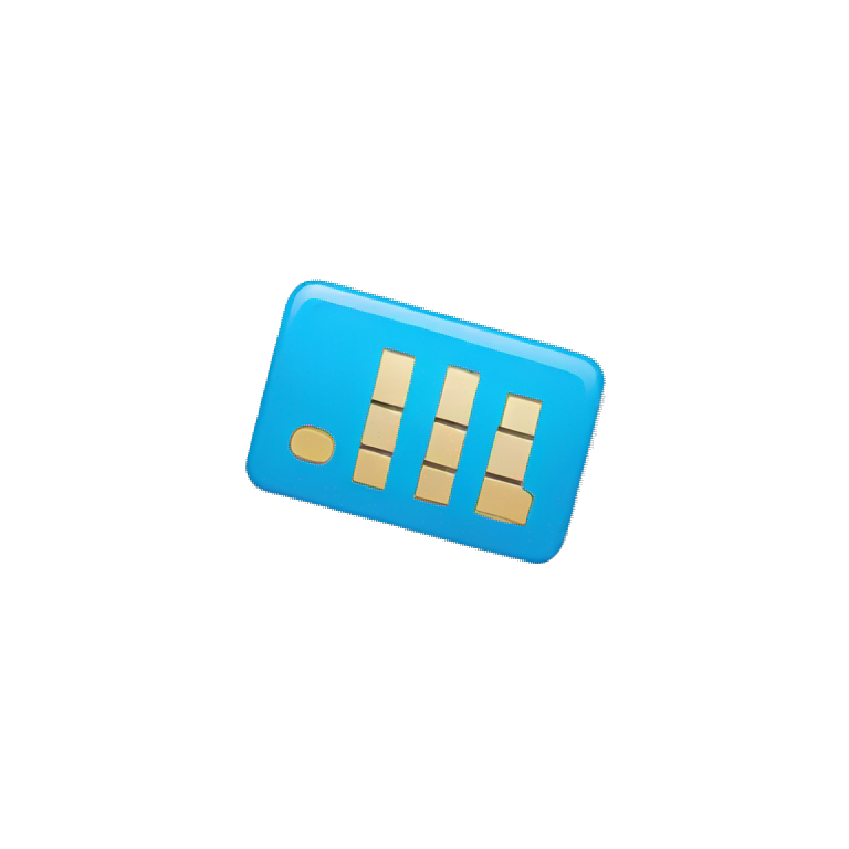 cellular sim card emoji