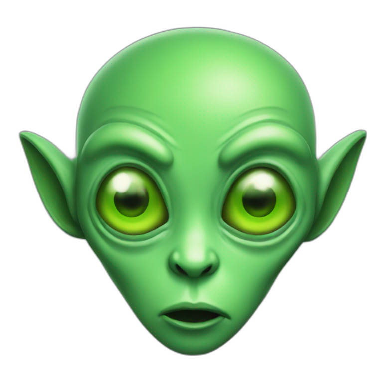 green alien emoji