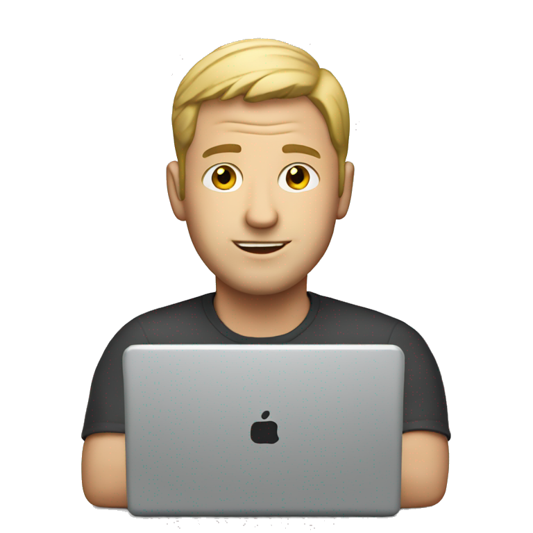 white man with laptop emoji
