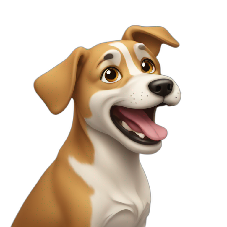 Dog barking emoji