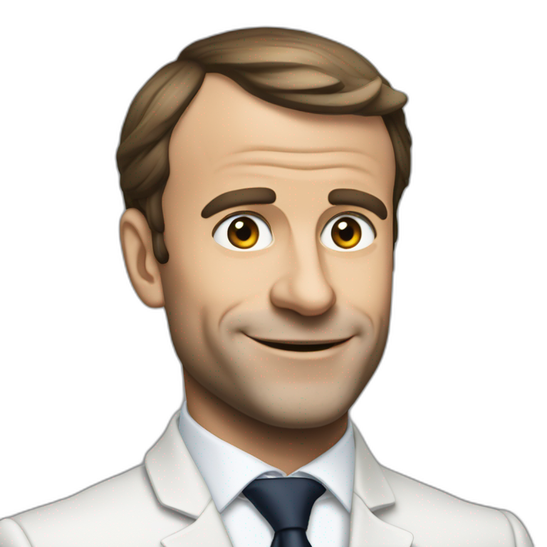 Macron qui rigole emoji