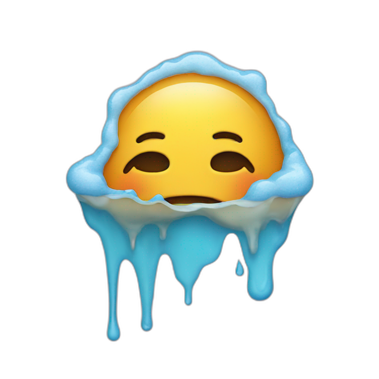 melting face emoji