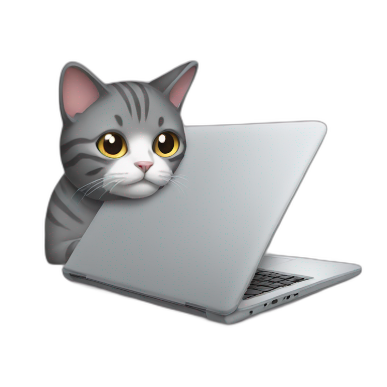laptop cat emoji