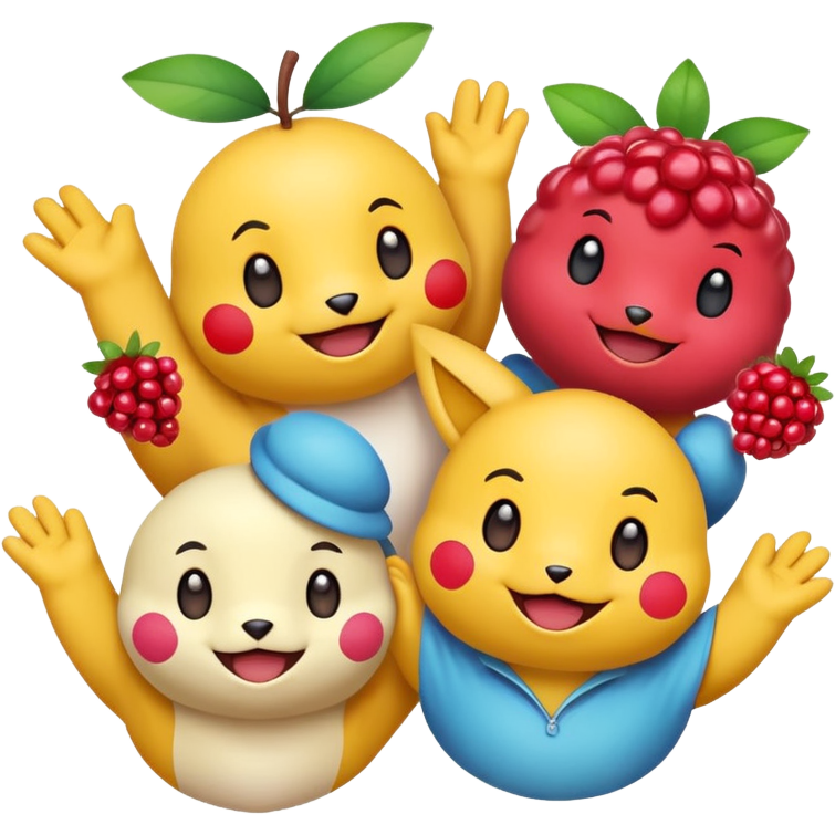 Three Pokémon characters showing kindness and teamwork. One Pokémon is ...